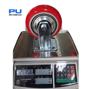 ล้อ PU รุ่นใหม่ Thang Vi สำหรับงานหนัก พร้อมลูกปืน สำหรับรถเข็นอุตสาหกรรม - Product Image 6