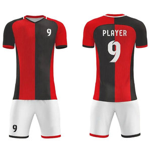 Ensemble de maillots de football unisexes personnalisables pour adultes, vêtements de sport de football, y compris des maillots d'entraînement, uniforme d'équipe, impression par sublimation à 100% - Product Image 3