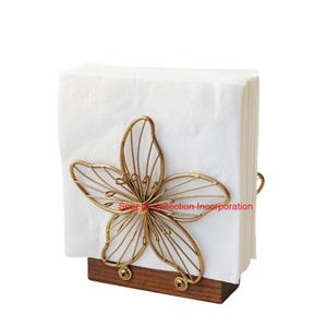 Servilletero de Metal con patrón Floral rojo de alta calidad, dispensador de pañuelos para mesa de comedor y Decoración de cocina, vajilla de colección excelente - Product Image 6