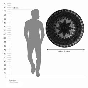 Bandung Plateaux décoratifs muraux tissés à la main Décor à la maison élégant et élégant - Product Image 4