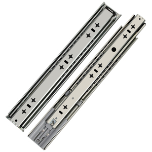 51mm 3-folds thép cán nguội bóng mềm đóng cửa tủ đệm ngăn kéo Kính thiên văn kênh Runner đường sắt trượt - Product Image 5