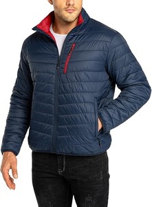 Chaqueta acolchada de invierno de poliéster 100% para hombre, chaqueta a prueba de viento, chaqueta acolchada ligera de varios colores - Product Image 3