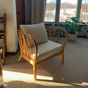 Sillón de Ratán Moderno de Primera Calidad |   Diseño Tejido a Mano Natural para Uso en Hoteles y Exteriores - Product Image 4