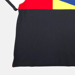 Polo informal de verano de 100% algodón para hombre, camiseta blanca y azul marino con mangas cortas, Top de patrón sólido a la moda - Product Image 4