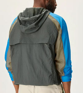 Chaqueta Cortavientos Impermeable Transpirable de Secado Rápido Ligera Personalizada para Hombre con Cierre de Cremallera para Gimnasio, Deportes al Aire Libre, Casual - Product Image 2