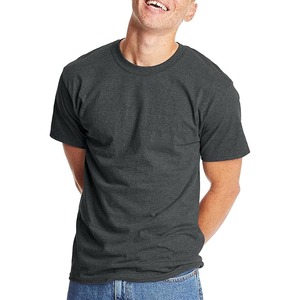 T-shirt d'été personnalisé à manches courtes avec logo personnalisé fabriqué en usine T-shirt en coton uni personnalisé pour hommes - Product Image 1