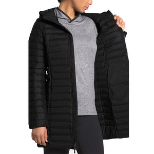 Chaquetas acolchadas de talla grande para mujer, chaquetas acolchadas de longitud larga con capucha para invierno, ropa de calle con capucha cálida, chaquetas hinchadas, Abrigo acolchado de hockey sobre hielo deportivo - Product Image 5