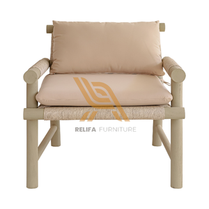 For Sale <b>Outdoor</b> Furniture Teak Wood Sofa with Weather <b>Cushion</b> and Modern Design For Home Decoration Furniture - Product Image 2