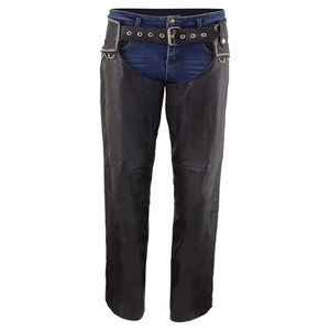 กางเกงหนังแท้ สไตล์คลาสสิก ทนทาน ระบายอากาศ กันน้ำ สวมใส่สบาย ดีไซน์สำหรับผู้ชาย ใส่ได้ทุกฤดู คุณภาพสูง - Product Image 1