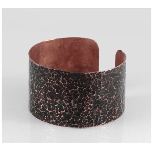 1990 Turkish Fashion Zircon Copper <b>Cuff</b> 12mm Bangles Antiqued Embossed <b>bracelet</b> <b>Cuff</b> Vintage heavy weight <b>bracelet</b> <b>Women</b> - Product Image 6
