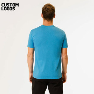 Camiseta personalizada 100% de algodón peinado, ropa, camiseta con logotipo impreso personalizado, venta al por mayor - Product Image 3