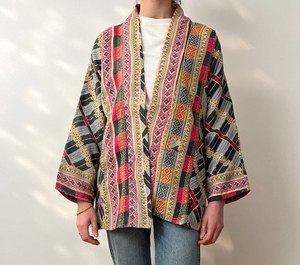Veste Kantha vintage Manteau kantha vintage Veste femme Veste patchwork - Product Image 1