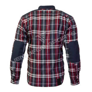 Vente en gros de vêtements de sport pour hommes 100% coton flanelle tissu manches longues boutons fermeture poches poitrine et doublure matelassée pour l'hiver - Product Image 3