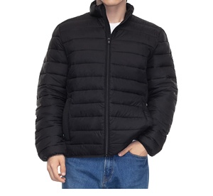 Manufacturer Custom Brand Shiny Puffer Jacket Winter Coat Bubble Coat Unisex Zip up Outdoor <b>Black</b> <b>Windbreaker</b> Jacket Wholesale - Product Image 4