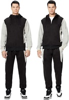 Survêtement athlétique pour hommes en polyester de haute qualité pour la course à pied Jogging Tennis sweats à capuche bon marché vêtements de sport survêtement