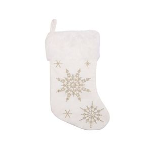 Bas de Noël perlé scintillant-Ornement fait main pour Noël - Product Image 4
