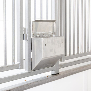 JH-Mech 25Lb مغذي آلي للكلاب والحيوانات الأليفة مثبت على الجدار المجلفن ~ مسحوق أوتوماتيكي قابل للتعديل للكلب - Product Image 2