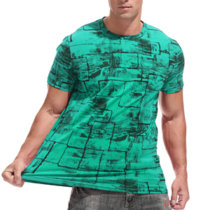 Uso Regular Hombres 250 Gsm Materia Mixta 100% Algodón microfibra Secado rápido Logotipo personalizado Impreso hombres Camiseta Ropa de alta calidad - Product Image 3