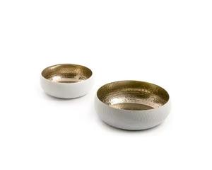 ชามช็อคโกแลตโลหะในทองแดงโบราณสำเร็จรูปใช้สำหรับถาดขนมแต่งงานหรือการตกแต่งแบบดั้งเดิม - Product Image 1