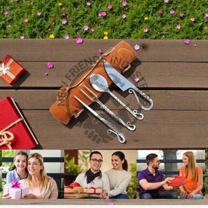 Juego de Cubiertos Vikingos Más Vendido, Juego de 4 Piezas de Acero Inoxidable 430 Forjado a Mano, Juego de Cubiertos de Herrero - Product Image 6