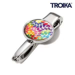 Clip per Borsa Personalizzata con Foglie Colorate, Gadget Personalizzabile con Funzione di Appendimento - Product Image 1