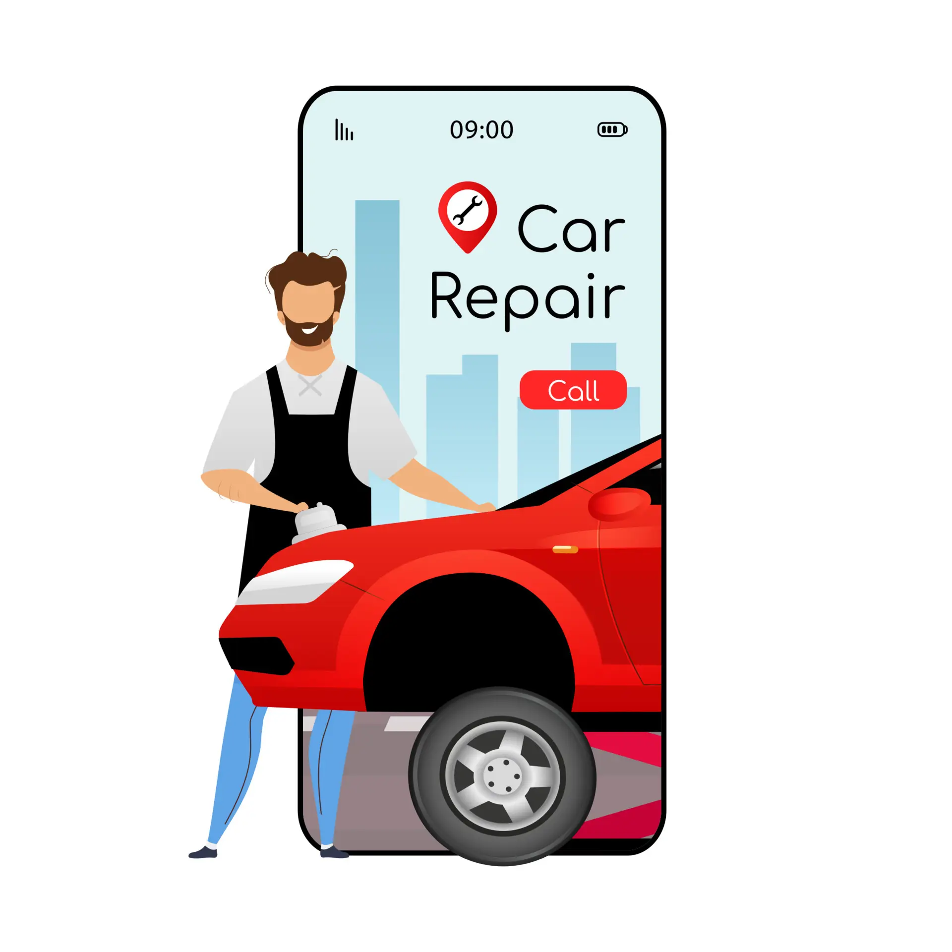 Auto Reparatie On Demand Service App | Mobiele/Android Auto Reparatie App | Taxi Boeken App Taxi Truck Boeking App