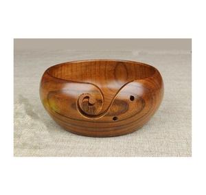 Attractive Wooden <b>Yarn</b> Bowl Wood for Crochet Large Size Knitting Bowl 7"x4" Inch Handmade Use and Sale Product Japanese Style - Product Image 3