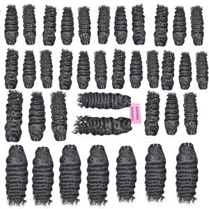 Vente en gros d'extensions de cheveux humains vierges vietnamiennes à donneur unique dentelle à vague profonde à double trame de couleur naturelle - Product Image 2