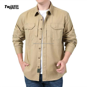 Venta al por mayor completa y manga corta ajustable camisa formal de los hombres de moda de doble bolsillo frontal camisa para los hombres - Product Image 5