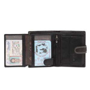 Cartera Simple de estilo Vintage hecha a mano para hombre, billetera de cuero de grano completo Real, billetera de cuero genuino plegable Crazy Horse al por mayor - Product Image 3