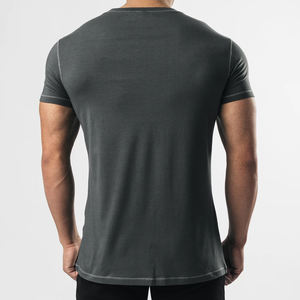 T-Shirt d'été de luxe pour hommes personnalisé nouveau Design coupe ample petite épaule goutte imprimé 100% coton grande taille Style décontracté soie - Product Image 2