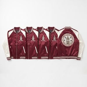 Custom Satin Bomber Jacket Maker Olive Ivory Chamomile Embroidered Varsity <b>Coat</b> Front Zip Outerwear Direct Factory - Product Image 5