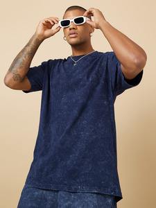 Séchage rapide poids lourd lavage à l'acide t-shirts et ensemble court surdimensionné Boxy Fit 100% coton en gros décontracté été Shorts ensemble pour hommes - Product Image 3