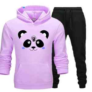 UNIQUE <b>GYM</b> WEAR Custom Logo Women's 2-Piece Winter Streetwear Track Suit Fashionable Printed <b>Long</b> <b>Sleeve</b> Jogger Color Block - Product Image 2