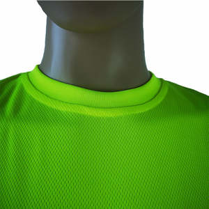 Camiseta de Alta Visibilidad Personalizada, Cómoda, de Manga Corta, Secado Rápido, Transpirable, para Trabajo, con Reflectante de Seguridad - Product Image 3