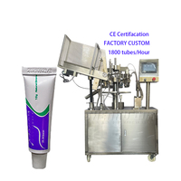 Machine automatique de remplissage et de scellage de tubes souples en aluminium de haute précision pour liquides visqueux, crème, dentifrice, pommade