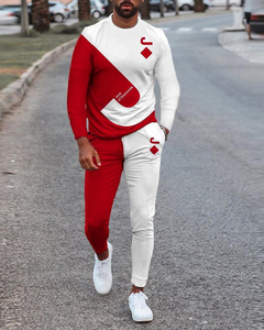 Trajes Deportivos de Invierno para Hombre, al por Mayor, de Poliéster/Algodón, con Estampado Digital y Logotipo, Diseño 2 en 1, Resistentes al Viento y Transpirables - Product Image 1