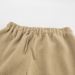 Women's Winter Warm <b>Sherpa</b> Athletic Sweatpants <b>Jogger</b> Fleece Fluffy Plush Wide Legs Elastic Waist 100% Cotton Pants with Pockets - Product Image 3
