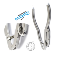Pince coupante à anneaux en acier inoxydable de haute qualité avec 2 rangées de trous, 17 cm, instruments chirurgicaux manuels certifiés CE Classe I