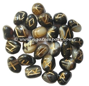 Wholesale Moss Agate Runes <b>Set</b> <b>Crystal</b> <b>Chakra</b> Stone Rune <b>Set</b> Gemstone for Healing Used As Healing Stone - Product Image 6