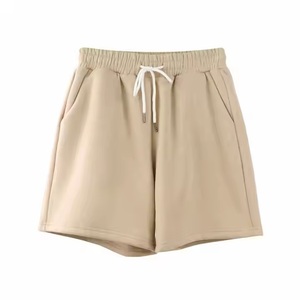 2025 Short de survêtement de fitness écologique pour hommes Logo personnalisé imprimé léger uni teint Street Wear - Product Image 5