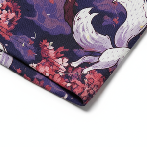 Pantalones Cortos de Malla Transpirables para Hombre al por Mayor, Diseño OEM Japonés Kitsune Fox Print Sakura Blossom Art, Pantalones Cortos de Hip Hop para Verano 2026 - Product Image 6