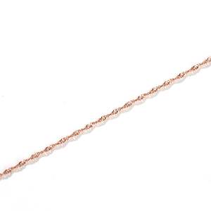 Jeulia Singapore Twisted <b>Rope</b> <b>Chain</b> Sterling Silver Necklace - Product Image 2