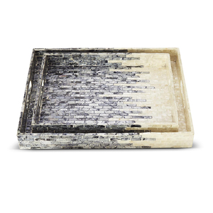 Producto de venta superior, bandejas decorativas de nácar, bandejas de comedor de comida para el hogar, decoración al por mayor, decoraciones para la casa a buen precio - Product Image 2