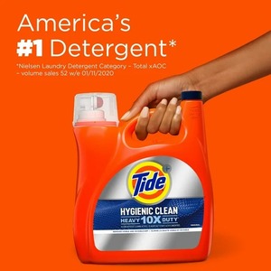 Tide Détergent à lessive liquide 2X Low Suds Original HD Hygienic Clean, 146 floz - Product Image 4
