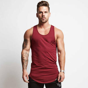 Débardeurs de sport pour hommes de haute qualité, personnalisés, tricotés avec impression, stringer musculaire, livraison directe disponible - Product Image 1