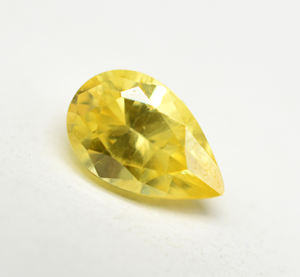 Saphir jaune de laboratoire taille poire 5X3 MM à 50X20 MM pierres précieuses créées en vrac pour la fabrication de bijoux pierre précieuse taillée à la machine - Product Image 3