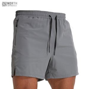 Shorts de sport élastiques pour hommes, respirants, décontractés, streetwear, avec motif uni, entraînement décontracté et entraînement en gros pour hommes - Product Image 1