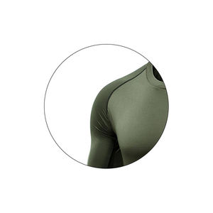 Vente en gros de chemises de compression de gymnastique pour hommes coupe ajustée 100% fibre de bambou respirant Service personnalisé OEM - Product Image 4