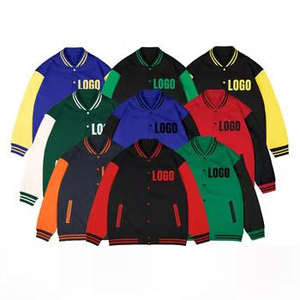 Veste universitaire personnalisée pour homme avec col montant et motif lettres - Product Image 5